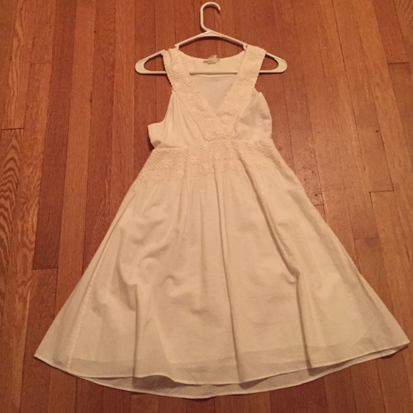 Vivienne Tam white dress with crochet details!