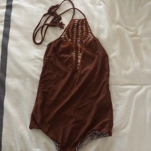 Acacia Teahupo'o one piece Brown Size L