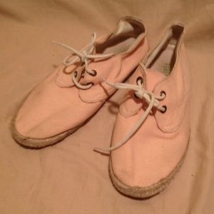 Peach shoes