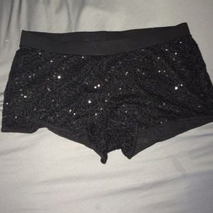 Sparkle black shorts