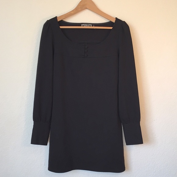 Guess Black Long Sleeve Dress