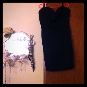 Black Bebe dress size 4 sweetheart neck strapless