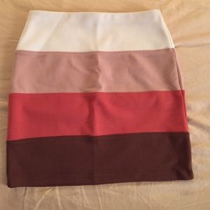 Block colored skirt!