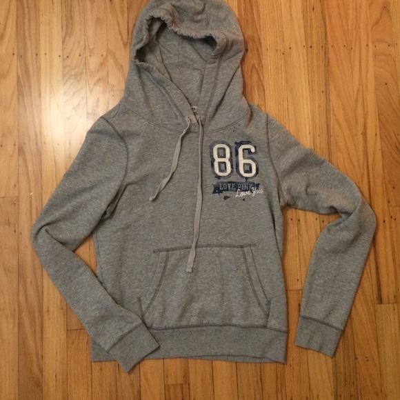 Gray PINK Victoria's Secret pullover