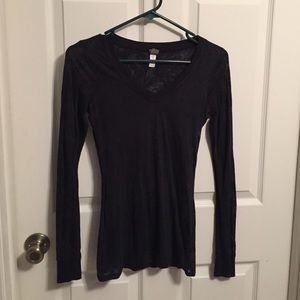 Black burnout top