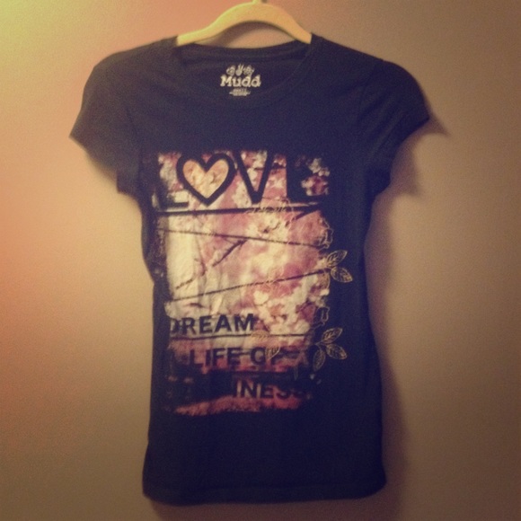 Black and pink Mudd short sleeve shirt