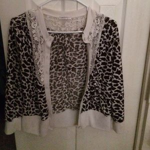 Leopard print cardigan