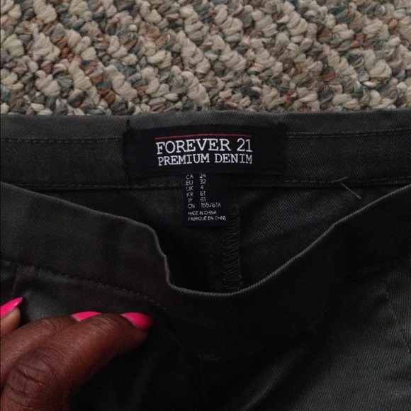 Waxed Denim High Waist Shorts - Picture 2 of 2