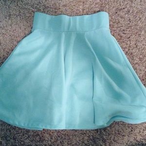 teal/turquoise skater skirt