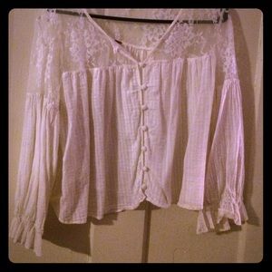 Free people off- white gypsy top