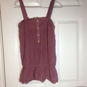 Pins and needles lace detail tank