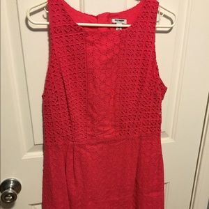 Old Navy pink eyelet dress