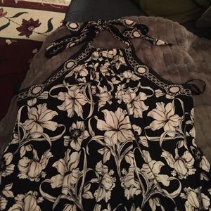 White House/Black Market halter tunic top. Large