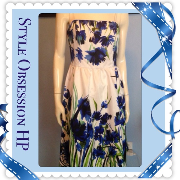 Dress Barn Dresses & Skirts - Dress Barn Blue floral sundress.