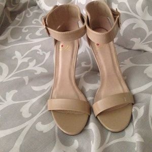 Nude high heels