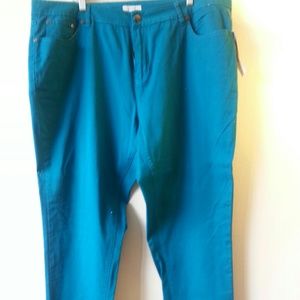 Sea green jeans