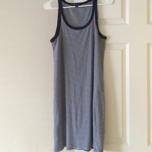 Navy striped dress from Ralph Lauren.