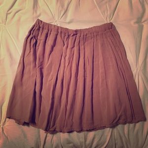 Flowy cotton skirt in blush color