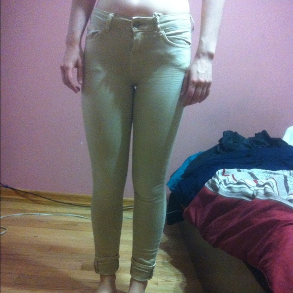 Zara basic tan pants