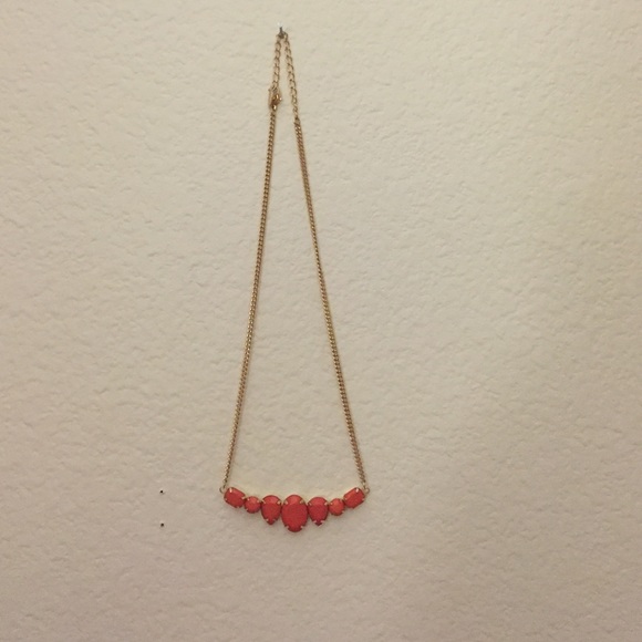 Claire's coral bead necklace