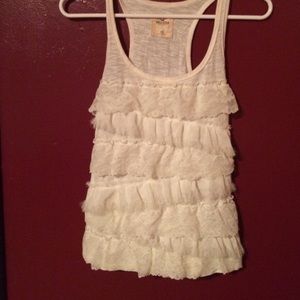 Hollister ruffle tank top!