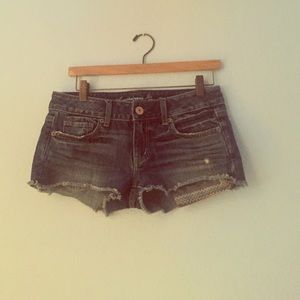 AE lightly distressed shorts