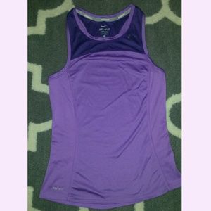 Nike Running Dri-Fit Tank Purple XS