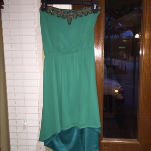 Emerald green dress