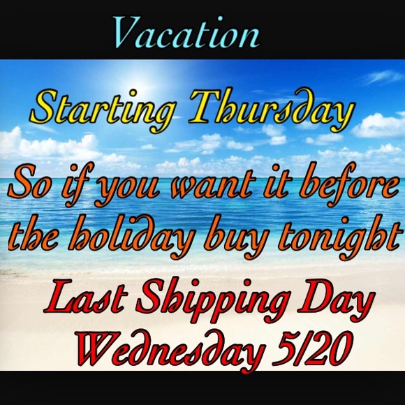 ‼️Vacation Coming Soon
