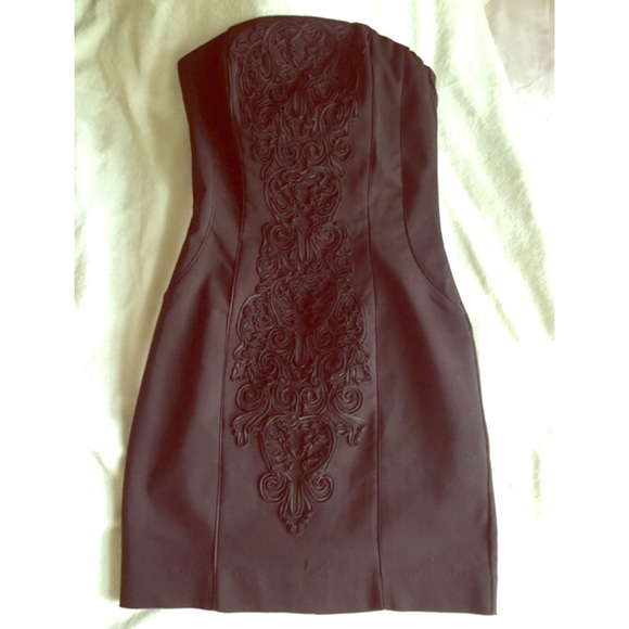 Strapless black H&M cocktail dress