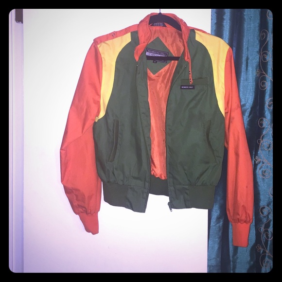 members only color block jacket