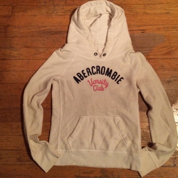 White a&f hoodie