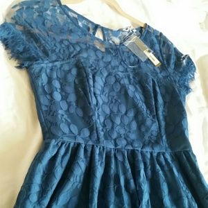 Lauren Conrad Blue Lace dress