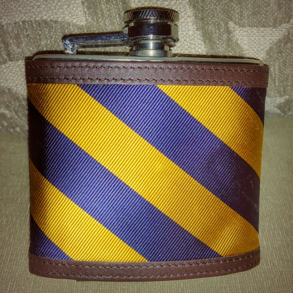 Sold! J. Crew Small School Tie Pocket Flask - Picture 2 of 4