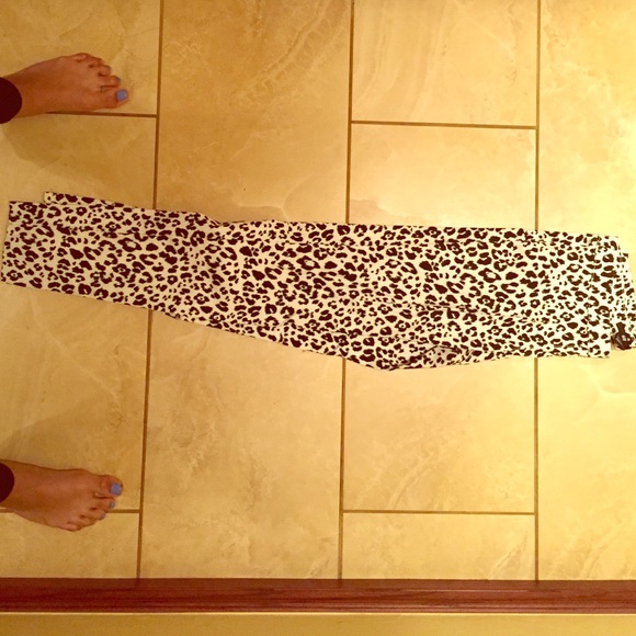 H&M leopard pants