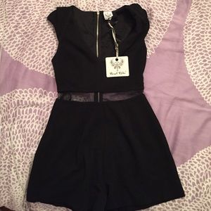 never been worn black romper