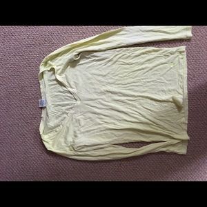 PINK yellow long sleeve shirt.