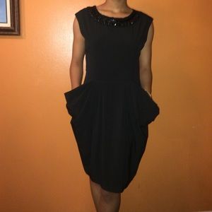 Black Parachute pocket dress