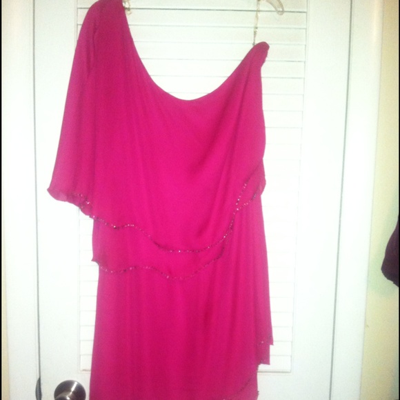 One shoulder, pink dress. Never worn! - Picture 1 of 2