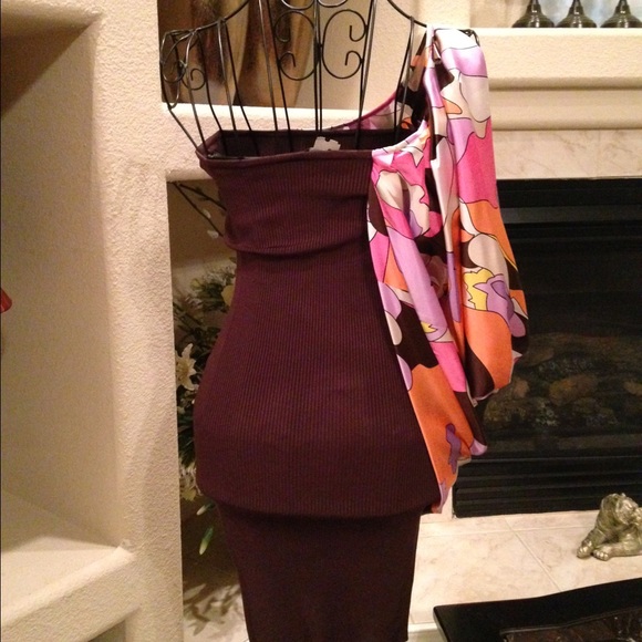 🎉Host Pick🎉Bebe draped sleeve dress - Picture 2 of 4