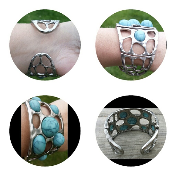 Siver - Turquoise Cuff Bracelet - Picture 2 of 4
