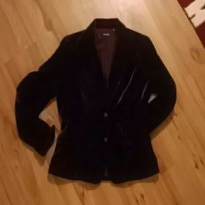 Tahari Burgundy Velvet Jacket