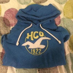Hollister aqua hoodie