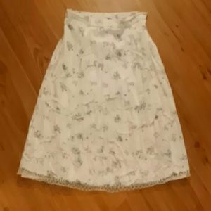 CLM lined cotton skirt