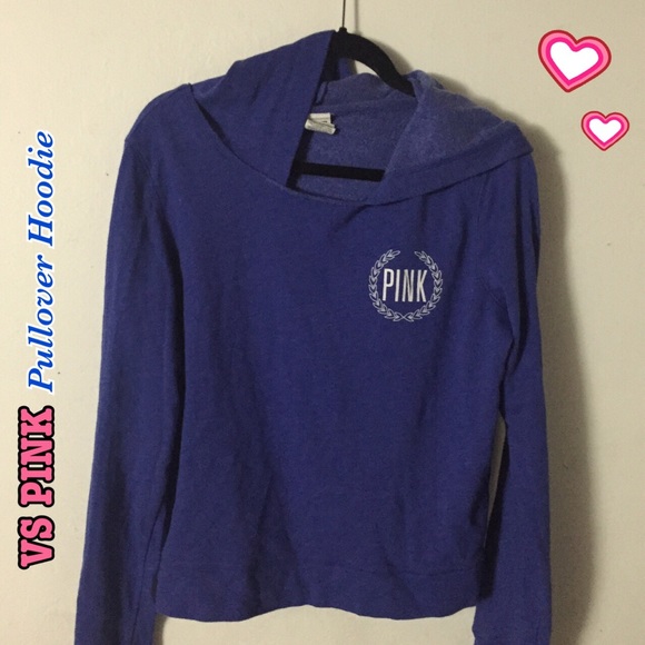 🚫 SOLD 🚫 VS PINK ROYAL BLUE PULLOVER HOODIE