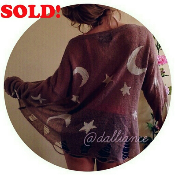 Wildfox Sweaters - SOLD Wildfox Night Owl White Label Lennon Sweater