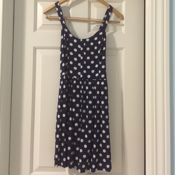 Polka dot blue dress - Picture 1 of 2