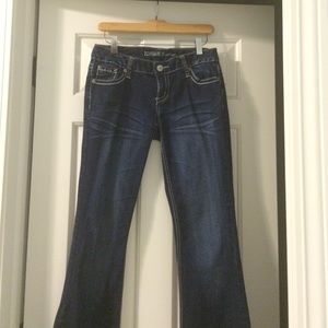 Skinny boot cut jeans