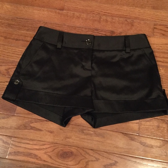 Shiny classy black shorts!
