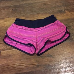 Lululemon pink work out shorts